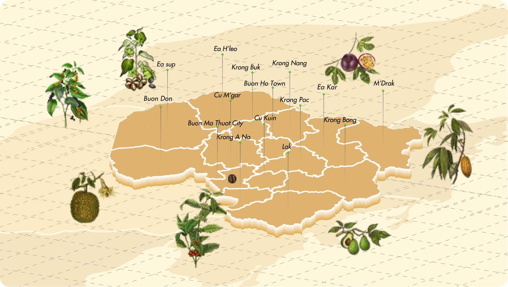 Bản đồ Tây Nguyên