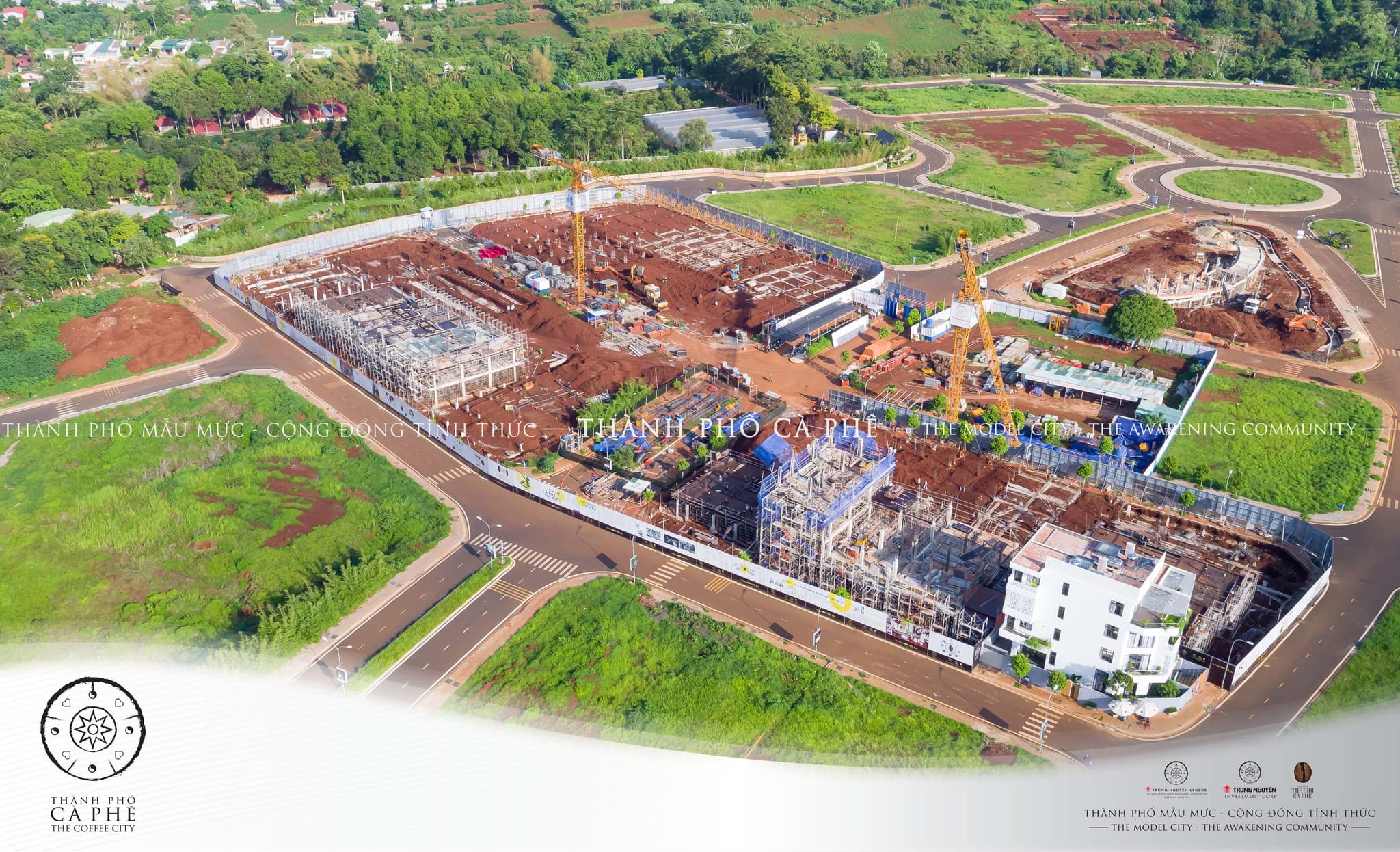 THÀNH PHỐ CÀ PHÊ: CẬP NHẬT TIẾN ĐỘ XÂY DỰNG DỰ ÁN THÁNG 7/2021