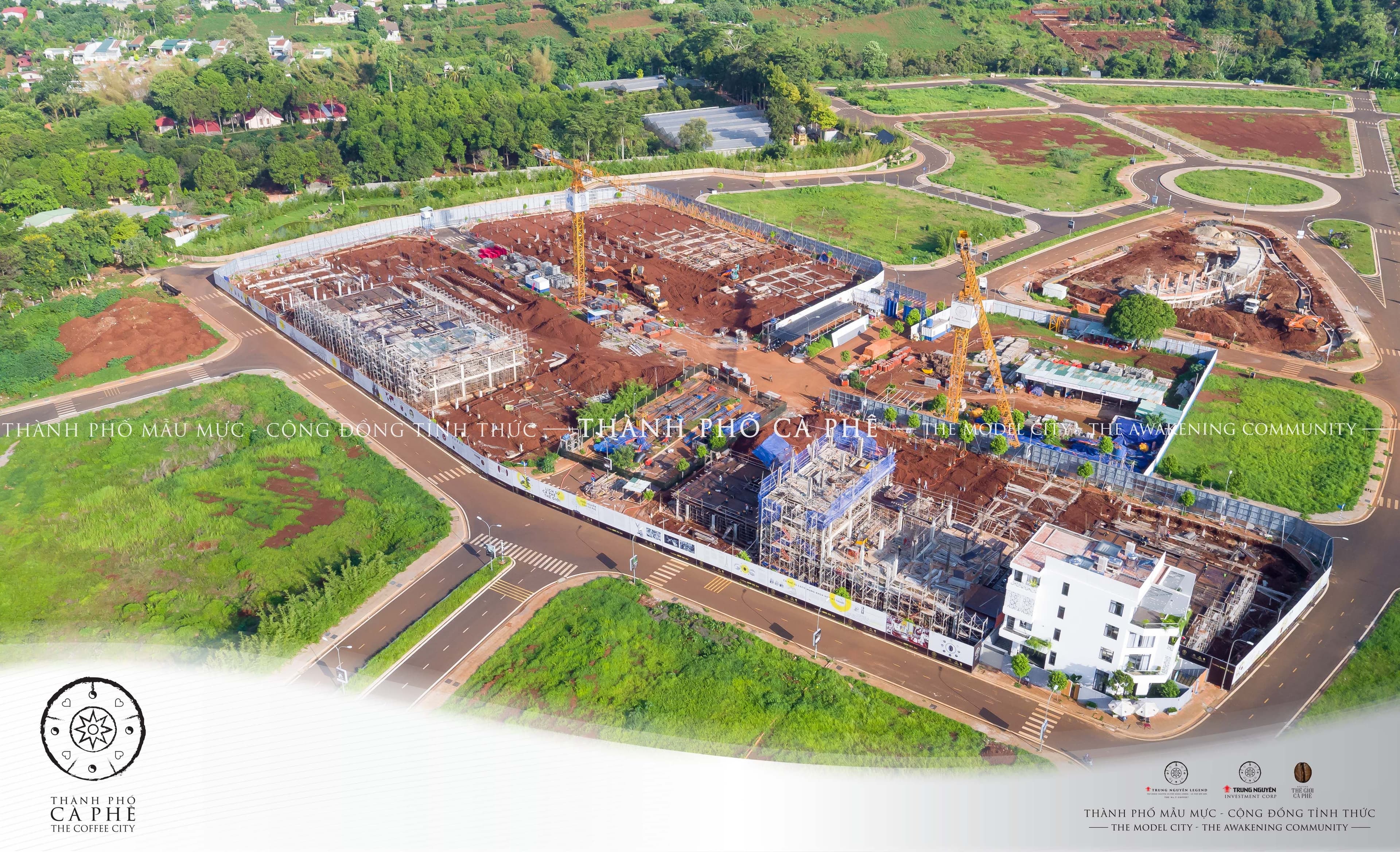 THÀNH PHỐ CÀ PHÊ: CẬP NHẬT TIẾN ĐỘ XÂY DỰNG DỰ ÁN THÁNG 7/2021